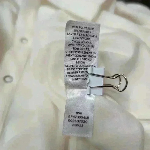 BP oversized white fleece button blouse in white , NWOT size S - Picture 5 of 5